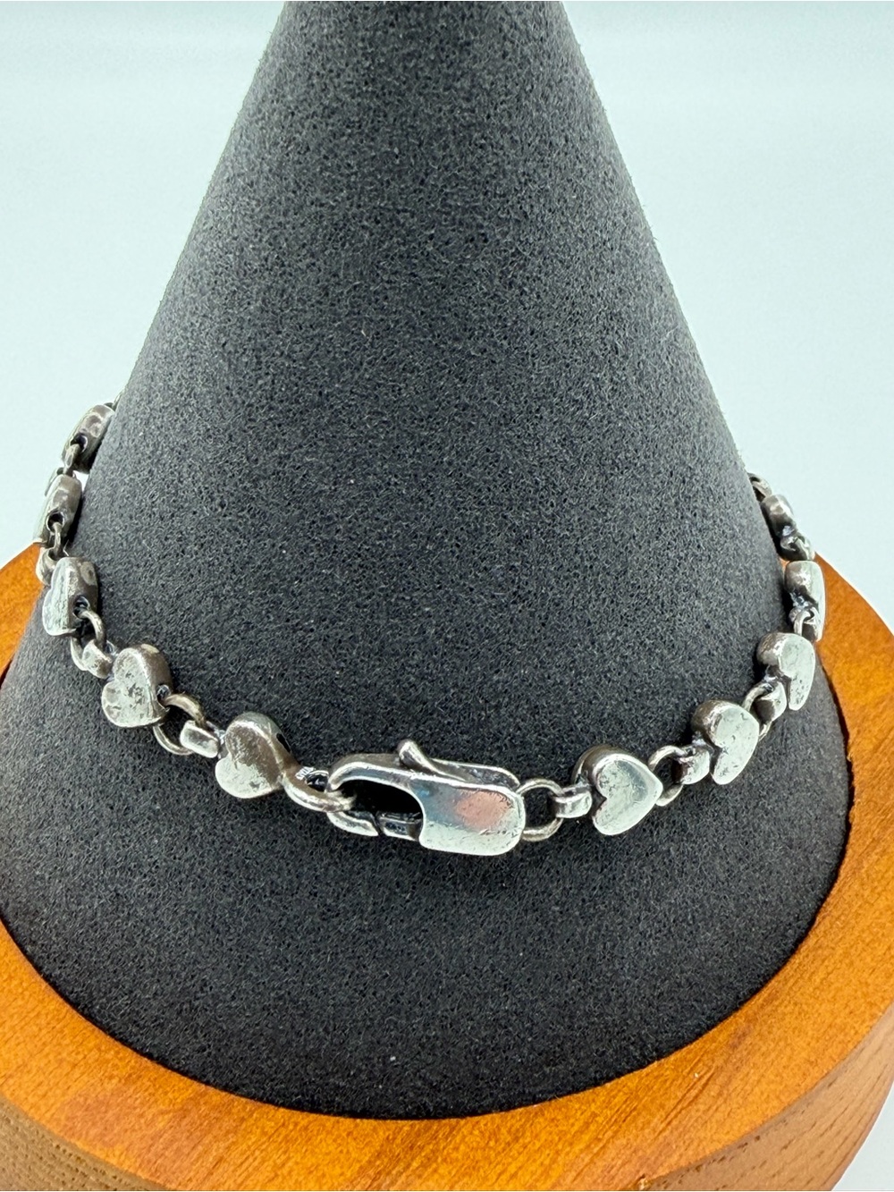 Tiffany & Co. 925 Silver Heart Link Bracelet - Picture 8 of 15